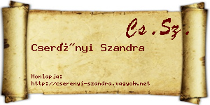 Cserényi Szandra névjegykártya